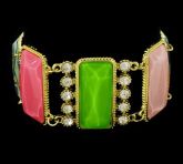 Max Pulseira Color com Strass