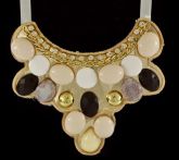 Max Colar Delicado Nude com Strass
