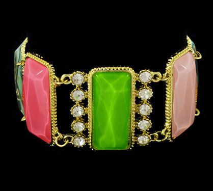 Max Pulseira Color com Strass