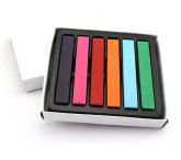 Giz para colorir cabelos Kit com 6 cores